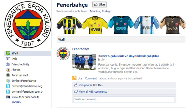 Fenerbahçe-Facebook-Sayfası