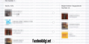 Facebook’ta Beğenilen Sayfaları Toplu Silme
