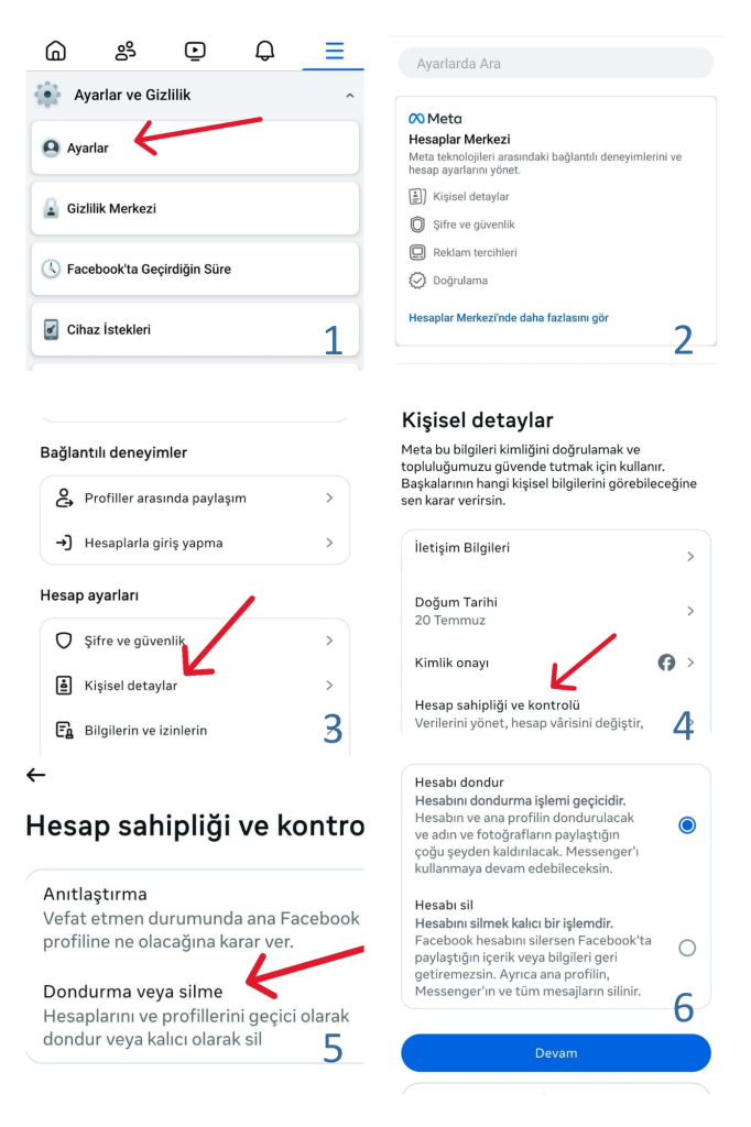 10 adımda fb hesap dondurma